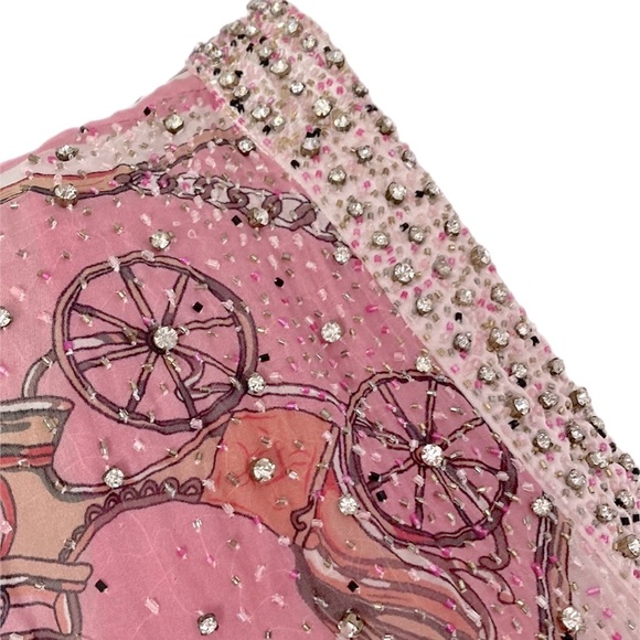 KAFTAN QUEEN pale pink beaded and jewel encrusted Kaftan - Picture 6 of 16